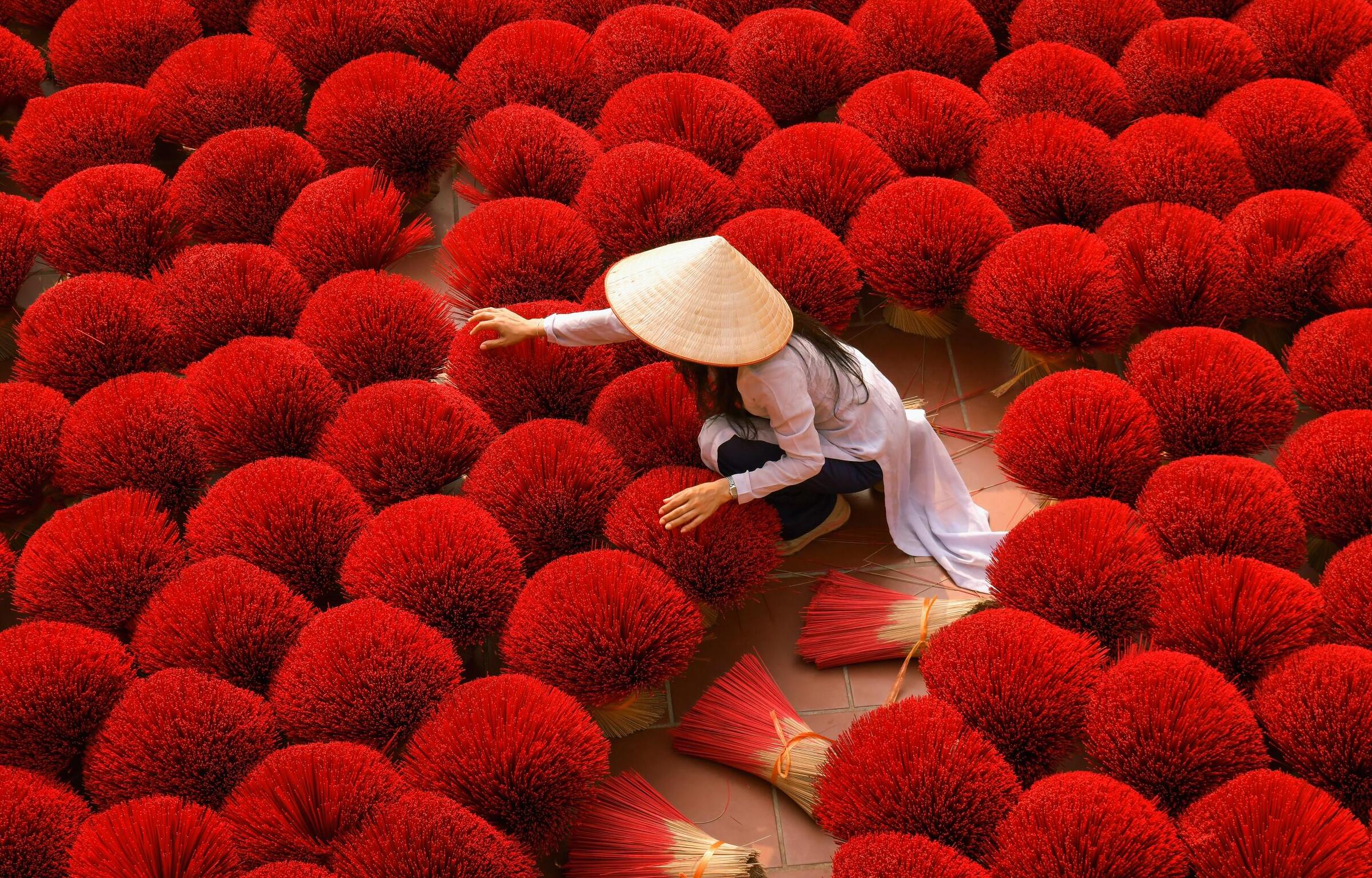 co gai VN va nhieu bo huong